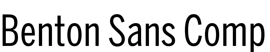 Benton Sans Comp Regular cкачати шрифт безкоштовно